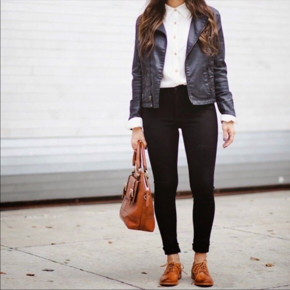 $328 Frye Grace Oxford Cognac Brown Real Leather Lace Up Casual Comfy Daily Flat - Picture 4 of 16